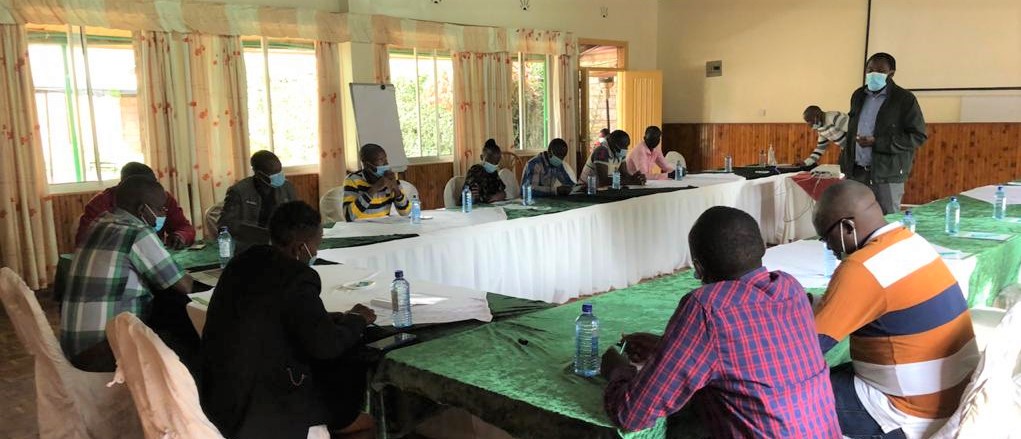 Group training on safe use of pesticides and crop protection