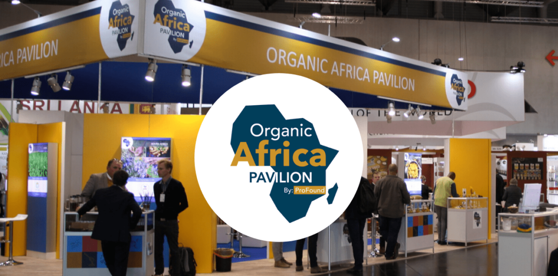 Organic Africa Pavilion banner